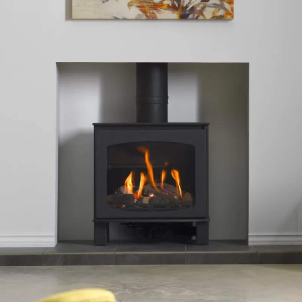 ACR Wychwood Eco Design Ready Wood Burning Stove in Matt Black DEFRA Approved