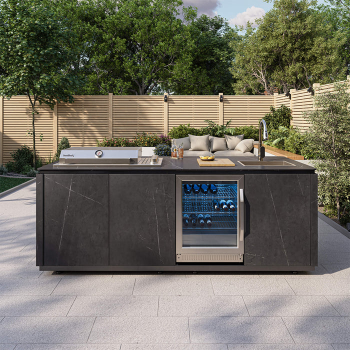 Buschbeck Derby Outdoor Kitchen Island Grey With Cover