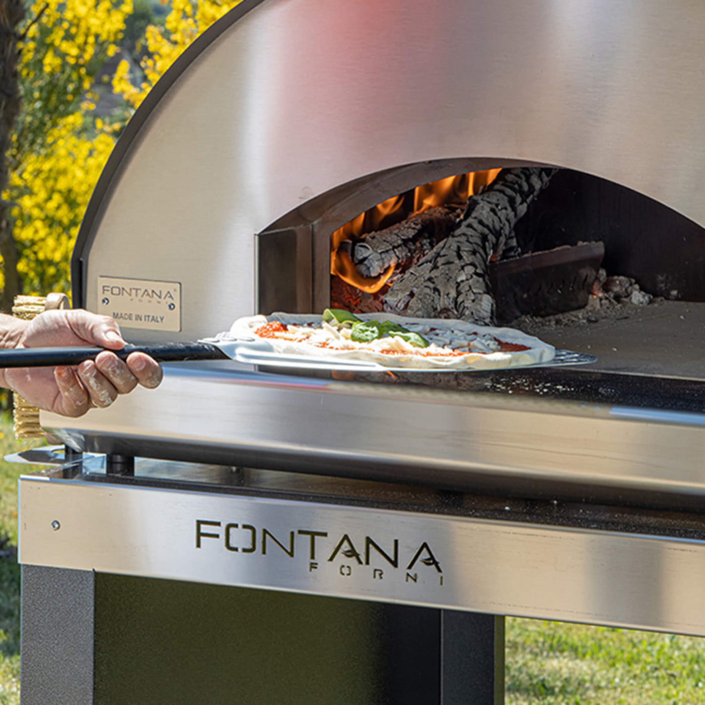 Fontana Margherita Wood Pizza Oven Stainless Steel – Prestige Home