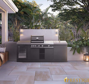 Bbq Island Sink Marble Top Piece Stainless Steel Outdoor BBQ