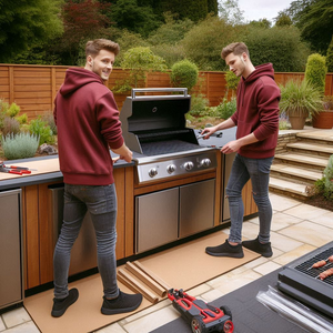 Grandpro Premium G4 Plus Gas BBQ with Grill Module Cupboard