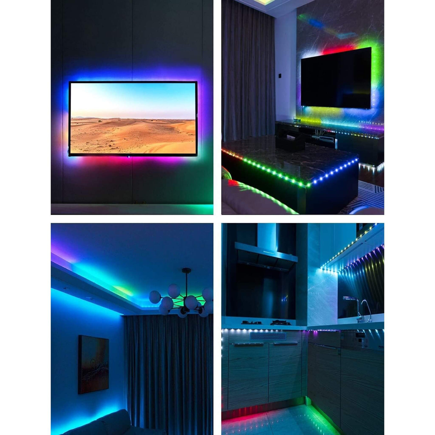 Led Tv Backlight Panel LED TV Backlight Strip Rainbow or Solid Multi Colour – Prestige Home Fires