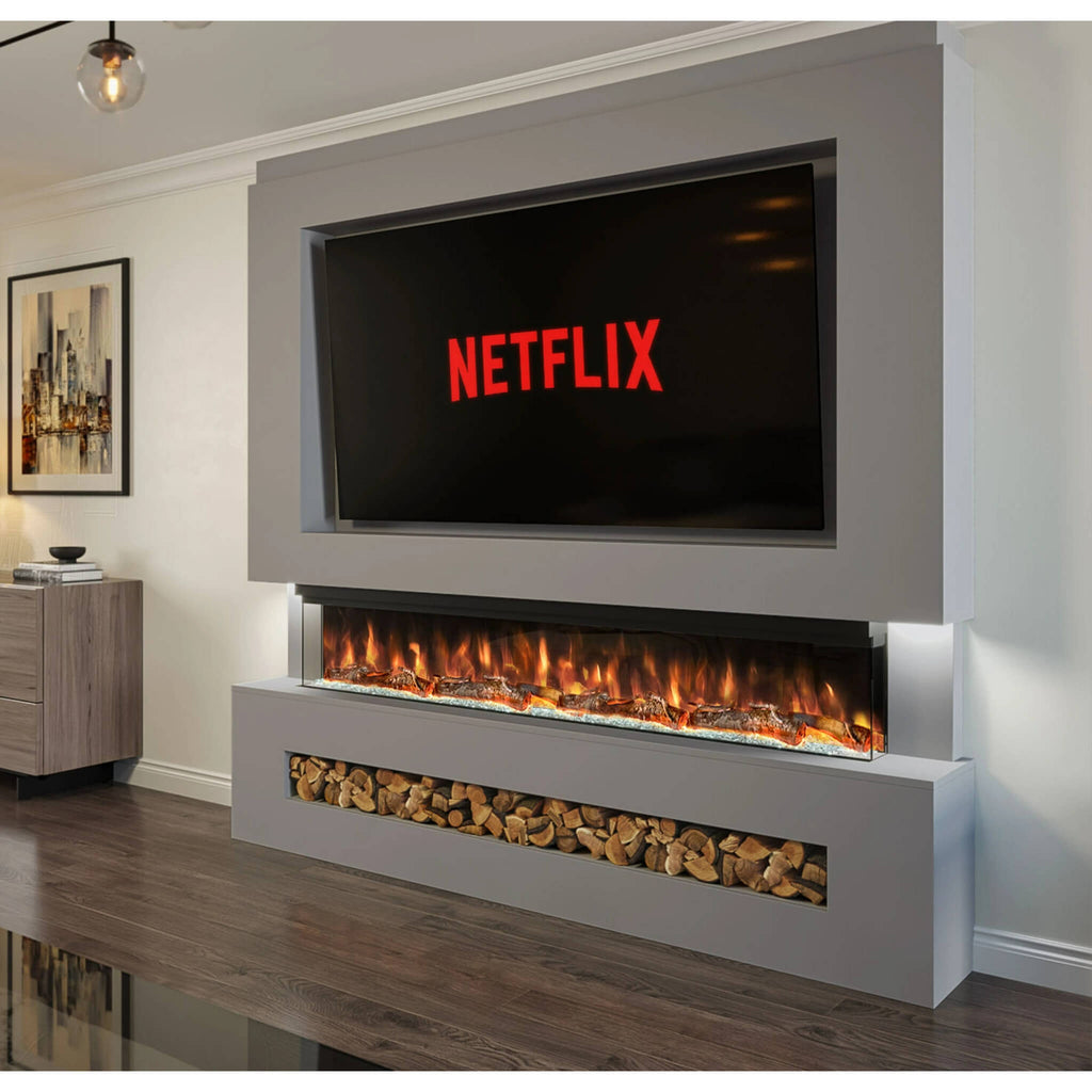 Evolution Spectrum Series Panoramic HD+ 82 Inch 3 Sided Fire