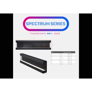Evolution Spectrum Series Panoramic HD+ 72 Inch 3 Sided Fire