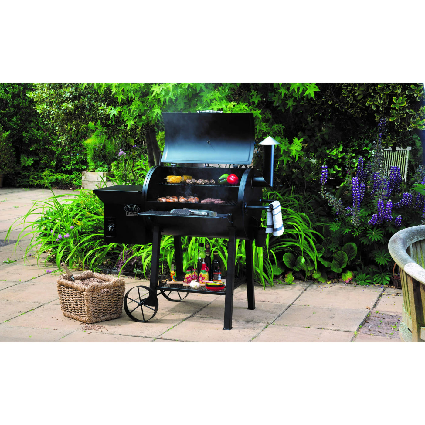 Big Horn Pizza Oven BIG HORN 1500°F Infrared Portable Grill - Tabletop Propane Broiler For Steaks & Seafood Big Horn Propane Grill