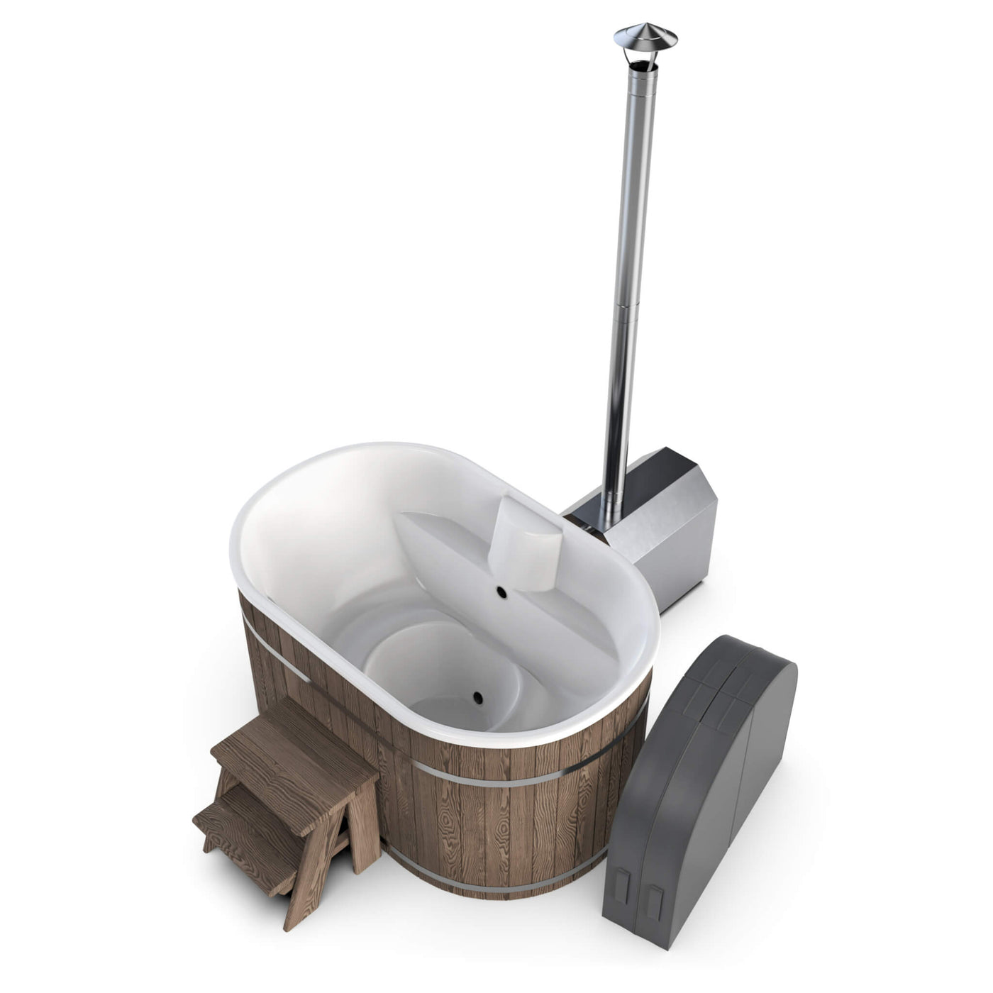 Ofuro Premium Wood Burning Hot Tub with WPC – Prestige Home Fires